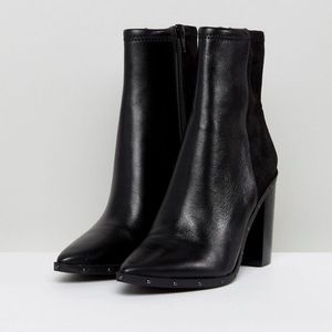 Aldo black studded booties size 9